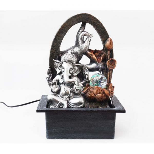 Водопад настольный Ганеш из полистоуна с подсветкой №5