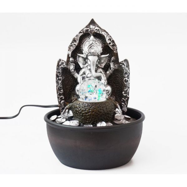 Водопад настольный Ганеш из полистоуна с подсветкой №8