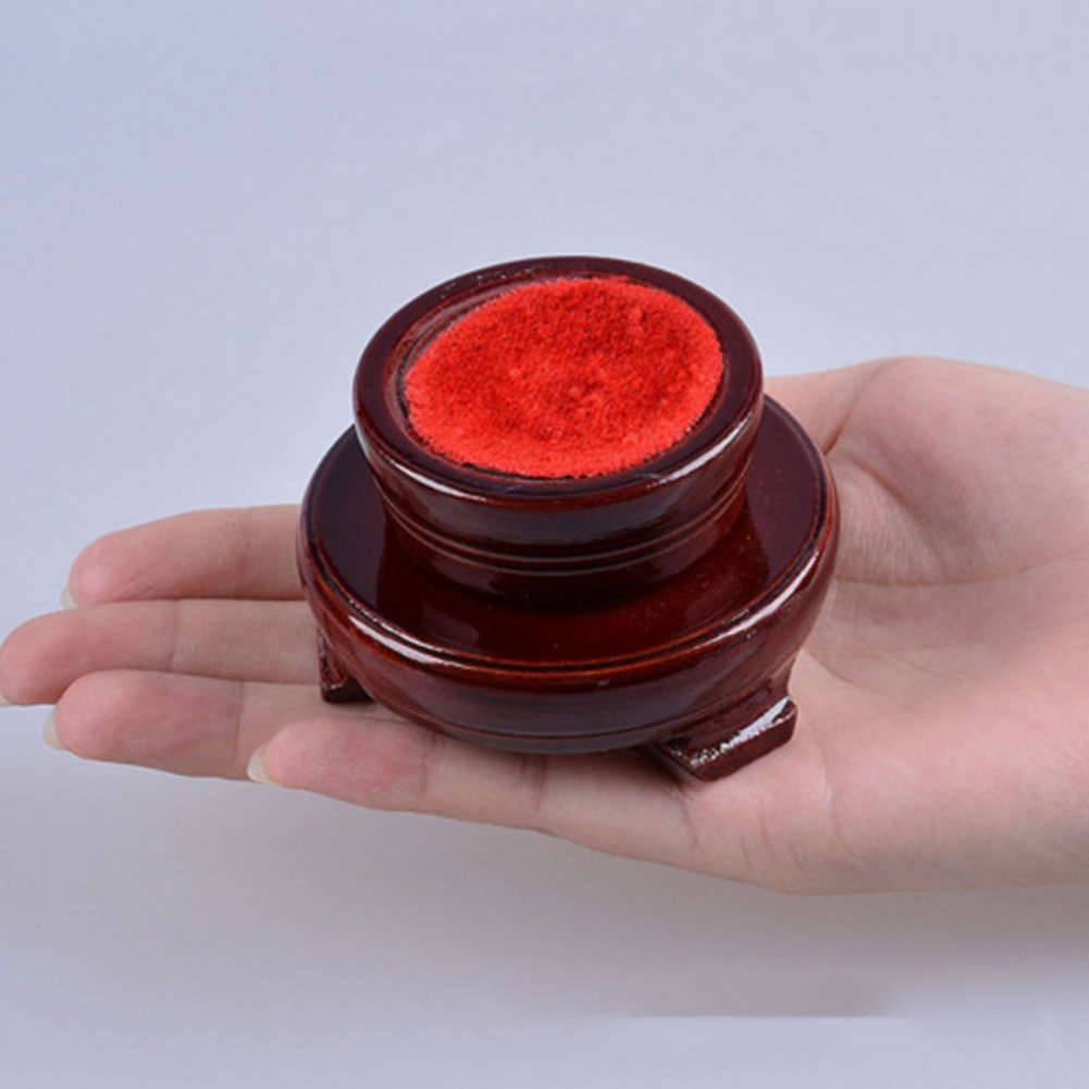 Куля скляна магічна на дерев'яній підставці d = 12 см